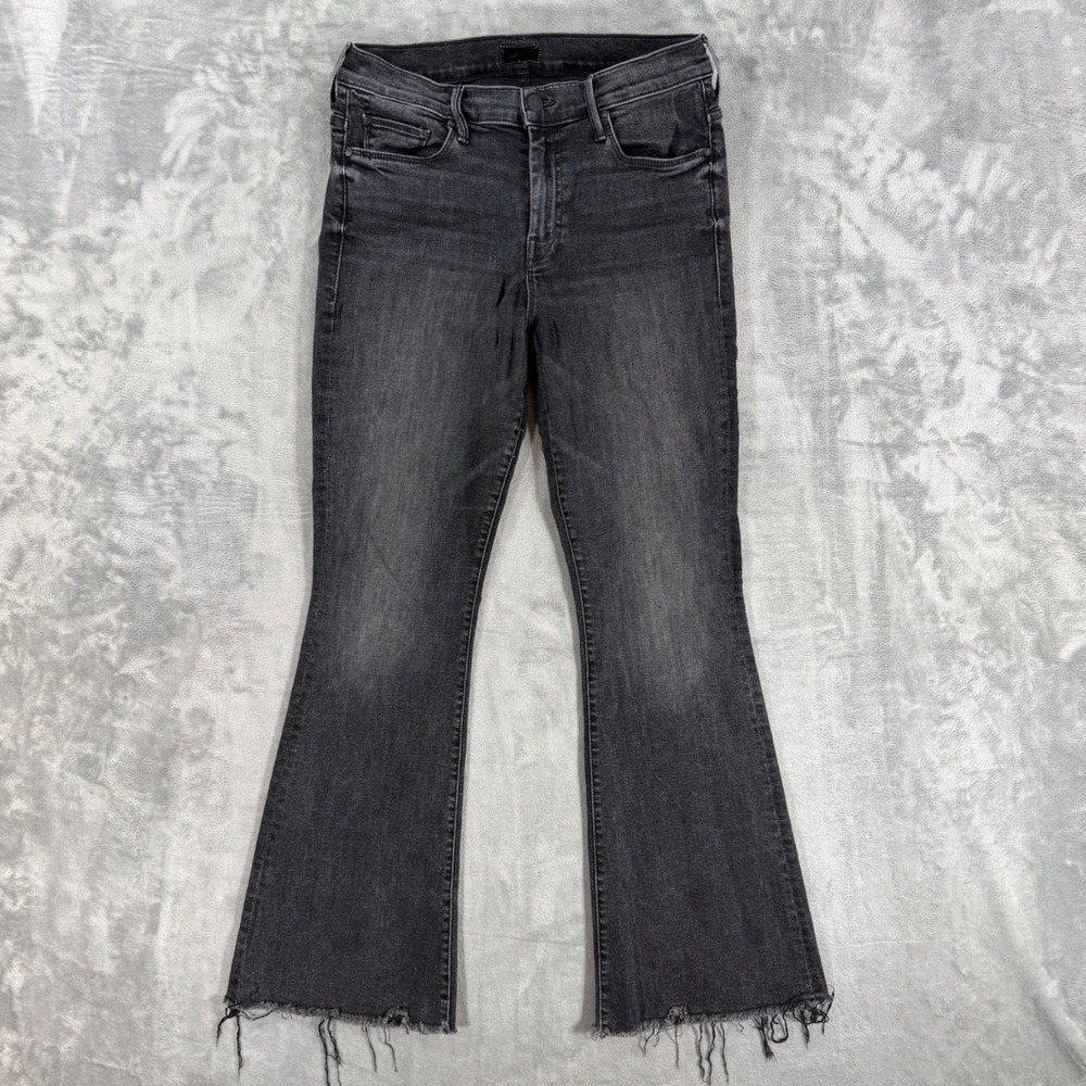Mother The Weekender Flare Jeans Women's Size 29 Faded Black Night Shadow Pants